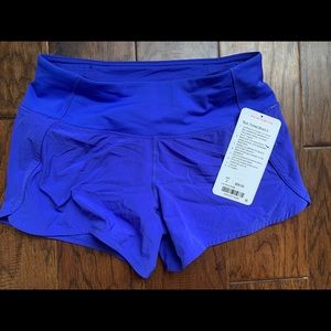 blue lululemon shorts